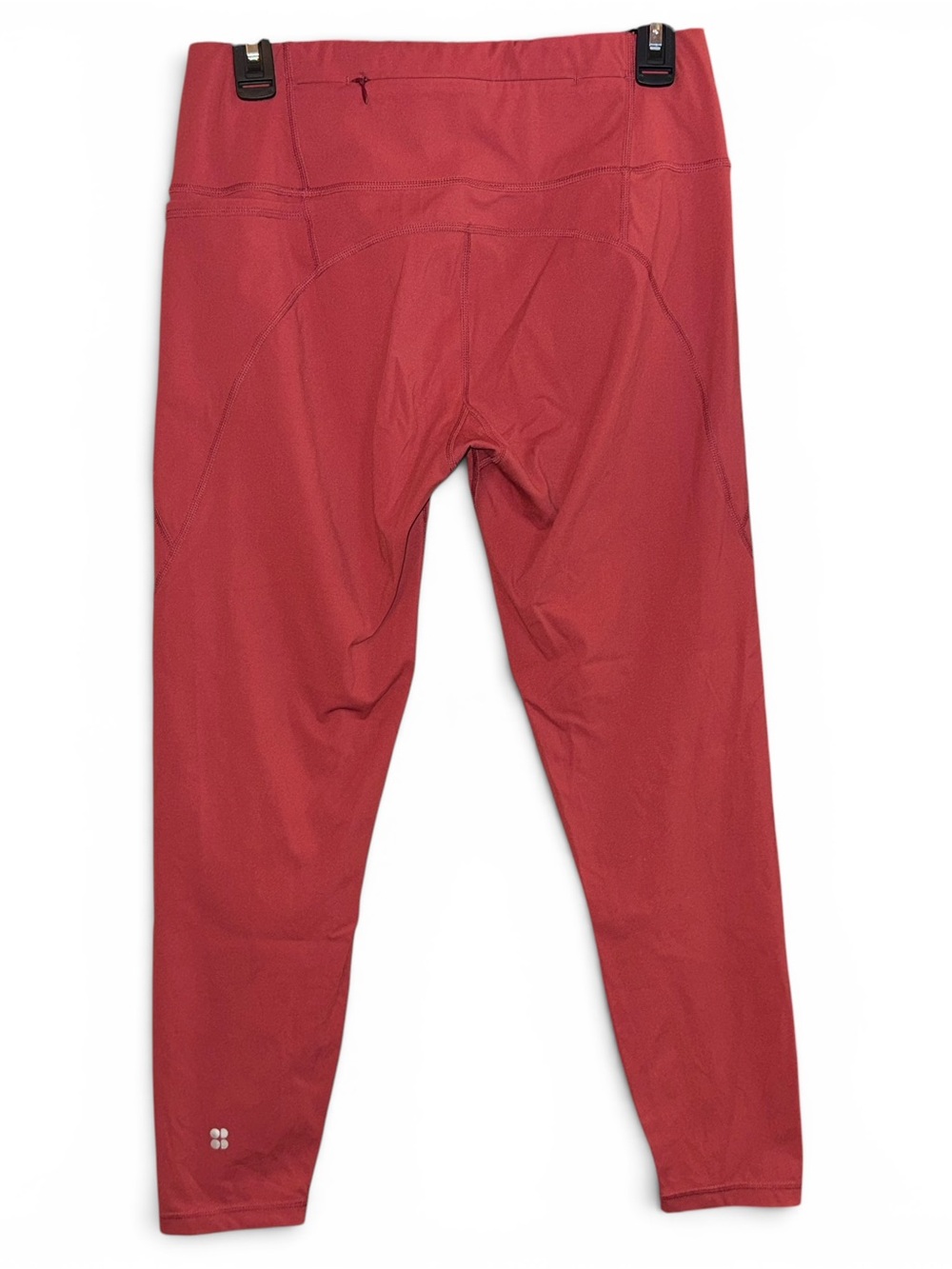 Sweaty Betty Size Medium ‘The Power’ 7/8 Pocket Leggings - Rust Red - Picture 9 of 16
